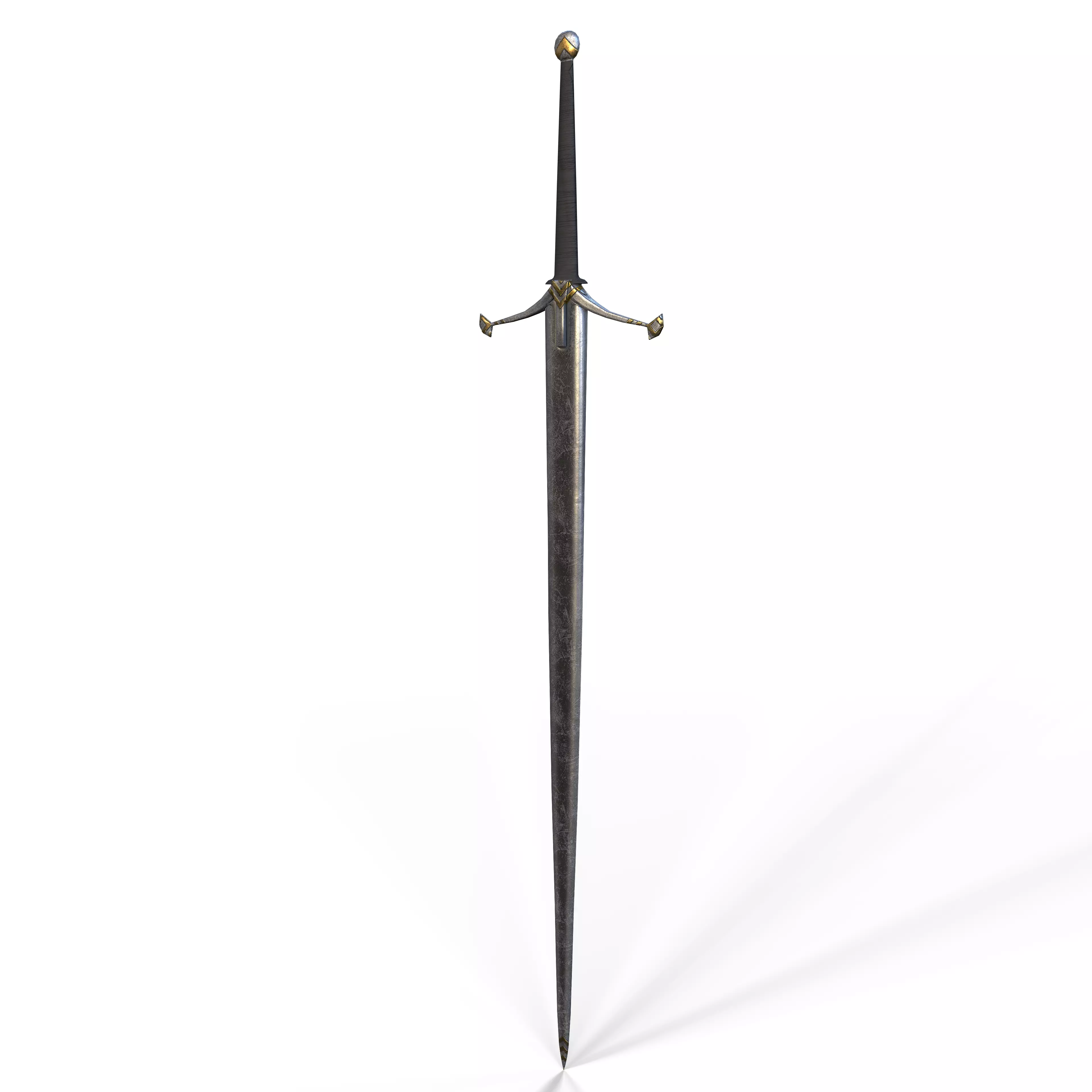 Fantasy Claymore Model Game Ready Low-poly 3D model_1
