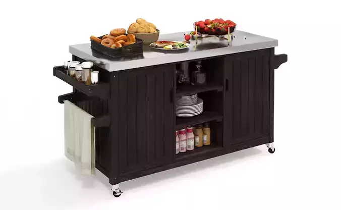 Storage Cabinet Outdoor Bar Table