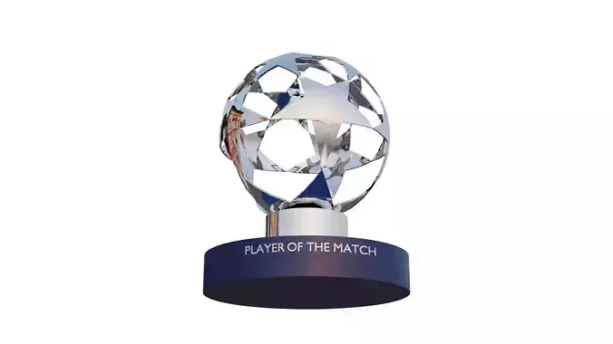 UEFA Player of The Match Trophy MVP 