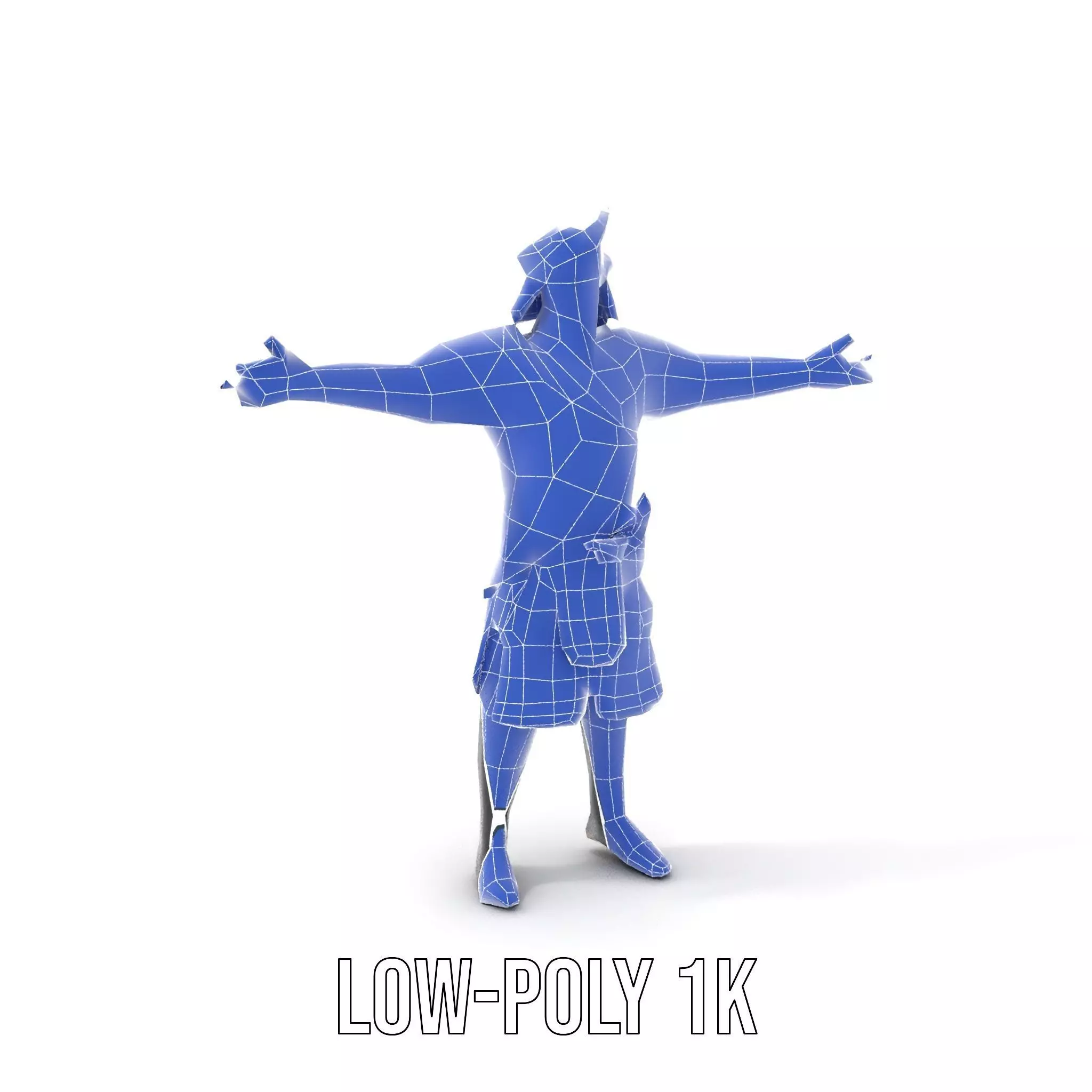 Samurai Warrior Armor model pack Low-poly 3D model_22