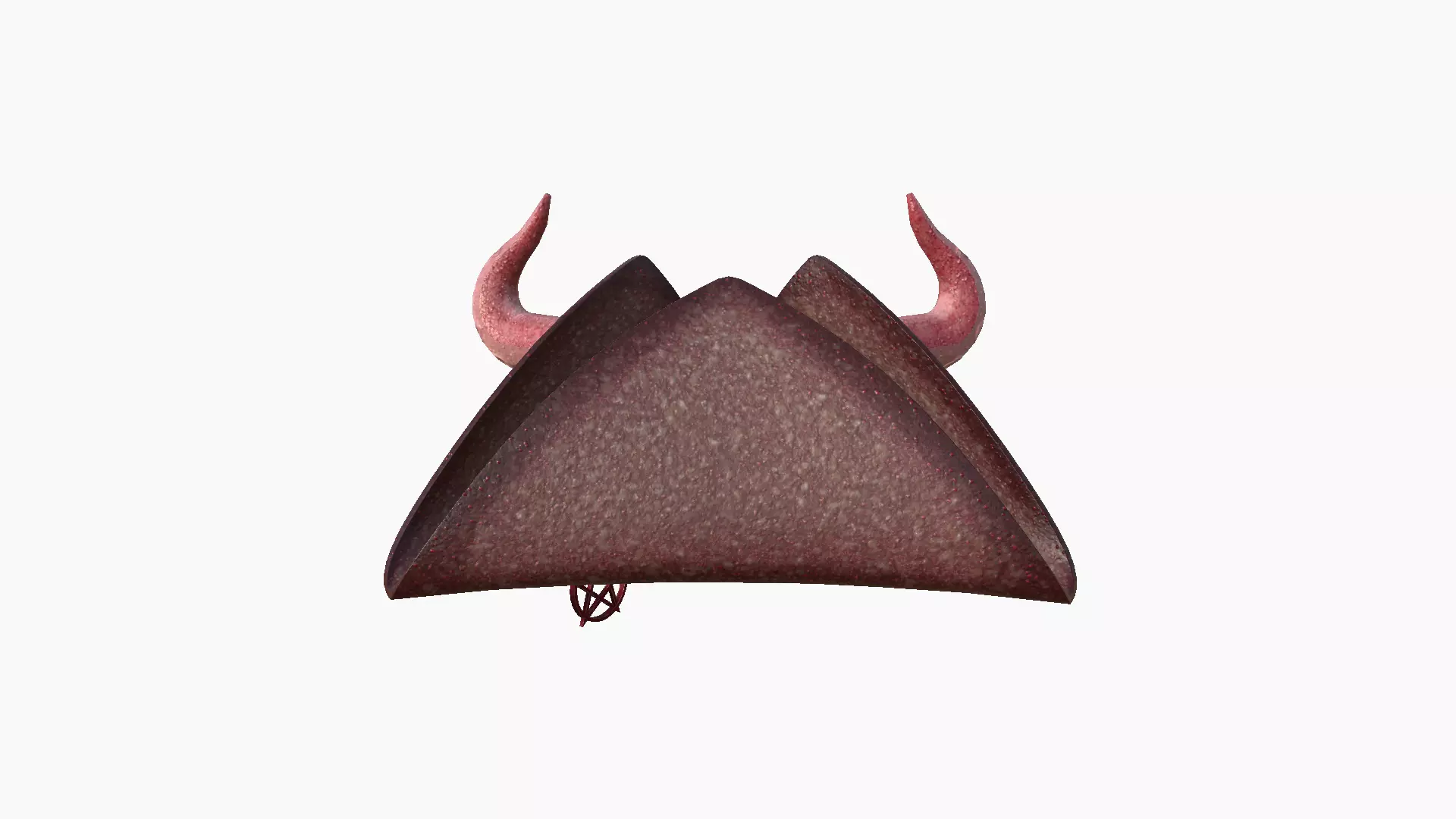Satanic Pirate Hat A09 - Fantasy Character Design Low-poly 3D model_3