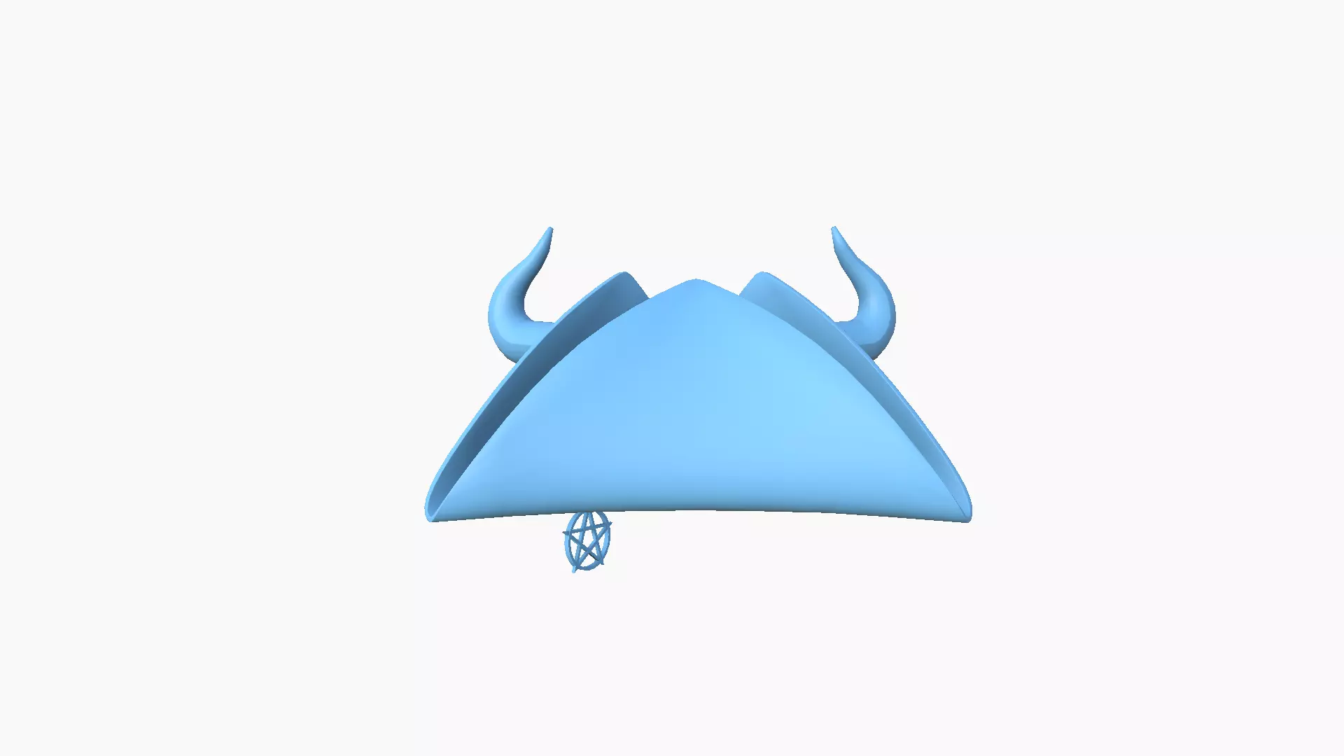 Satanic Pirate Hat A09 - Fantasy Character Design Low-poly 3D model_11