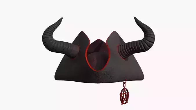 Satanic Pirate Hat A06 - Fantasy Character Design