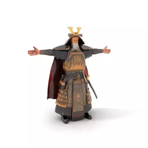 Samurai Armor Warrior model pack Low-poly 3D model Samurai Armor Warrior model pack Low-poly 3D model