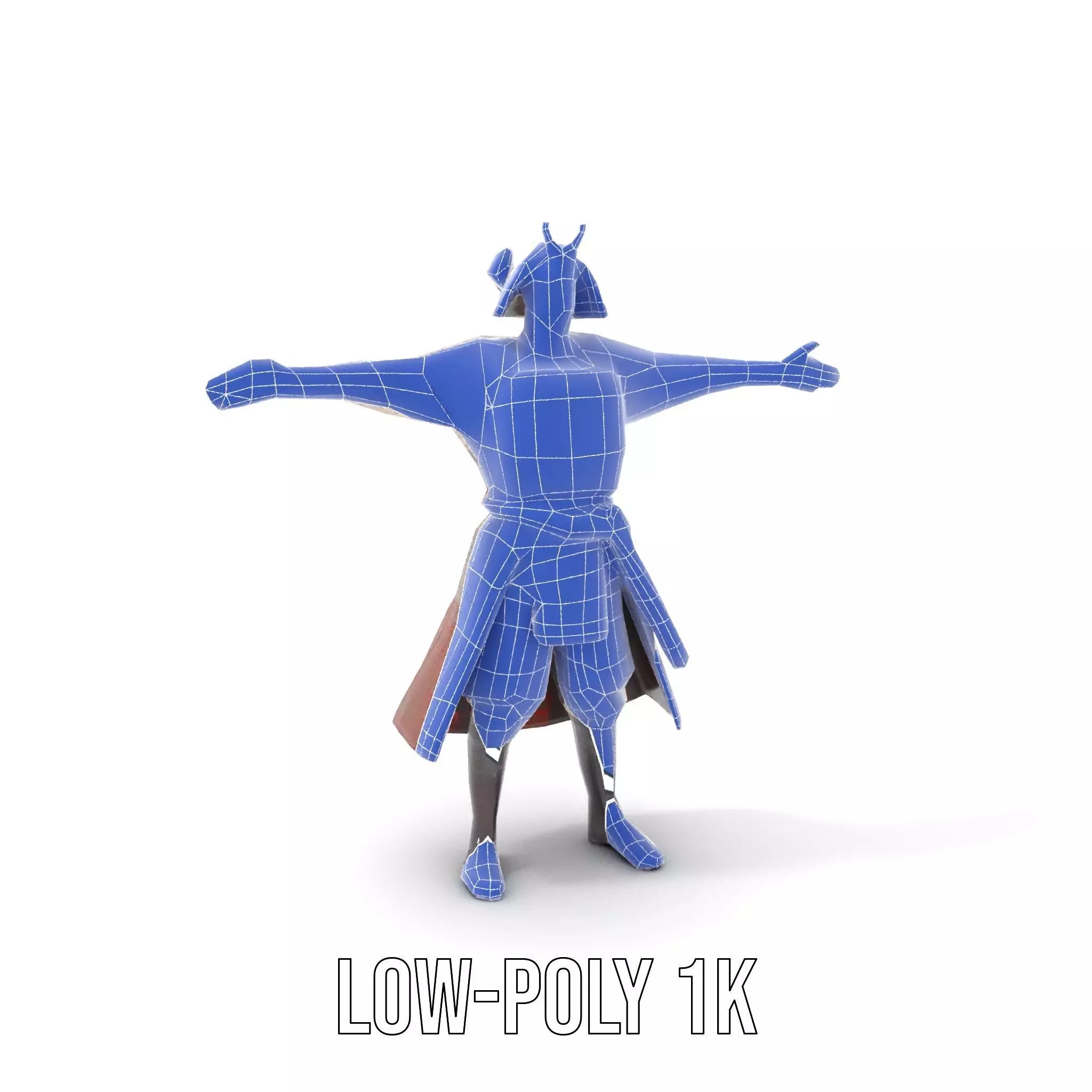 Samurai Warrior Armor model pack Low-poly 3D model_27