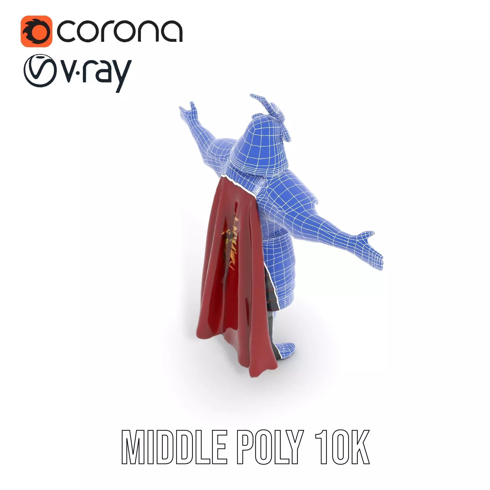 Samurai Warrior Armor model pack Low-poly 3D model_24