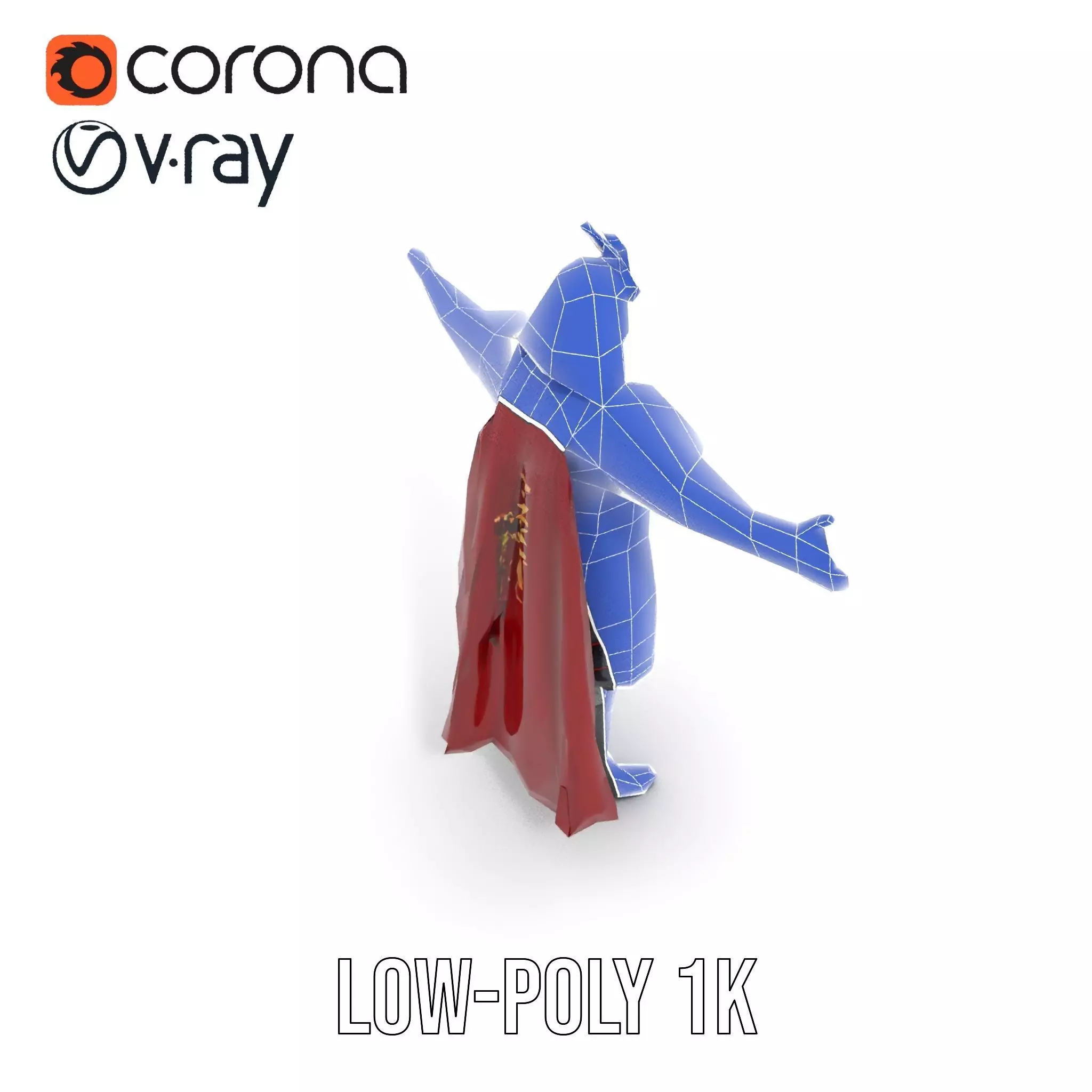 Samurai Warrior Armor model pack Low-poly 3D model_11