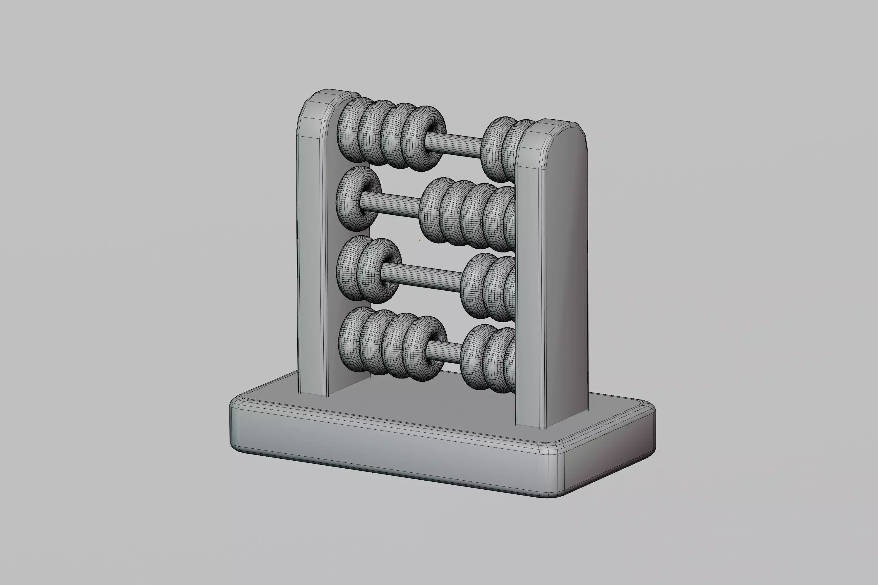 Abacus Low-poly 3D model_6