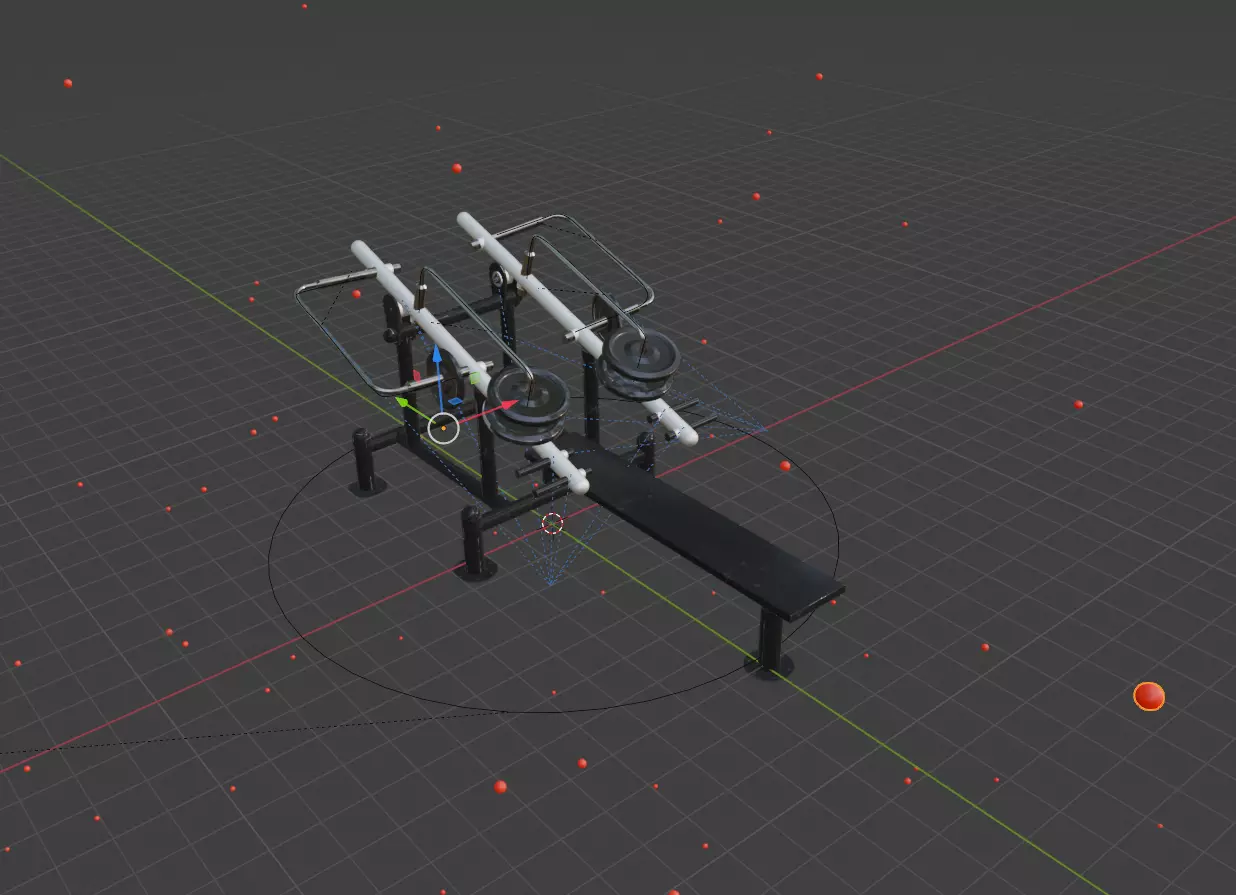 Exercise machine 3D model_0