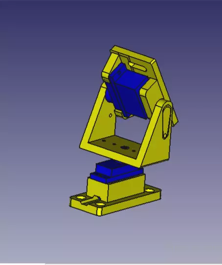 Suport camera e sensor 2 eixos  3D print model_7