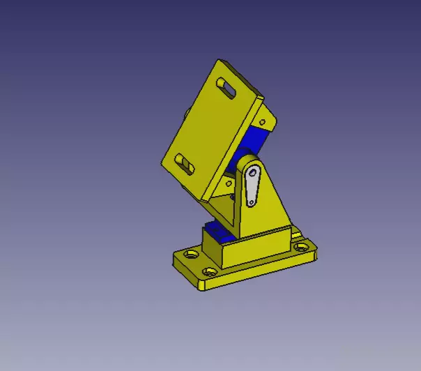 Suport camera e sensor 2 eixos  3D print model_9