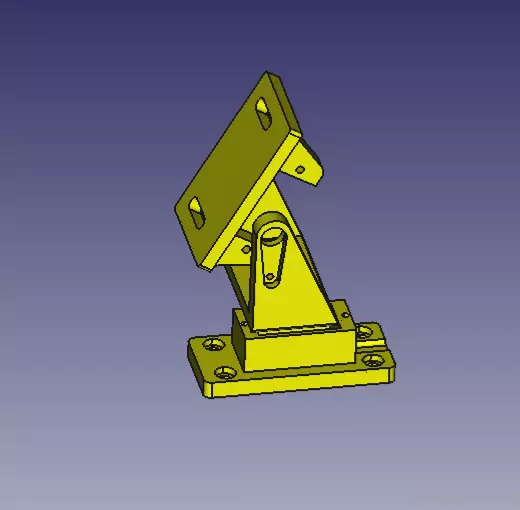 Suport camera e sensor 2 eixos  3D print model_2