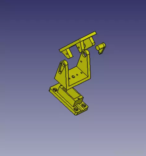 Suport camera e sensor 2 eixos  3D print model_0