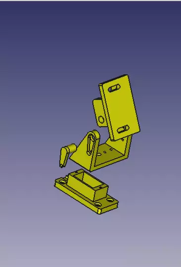 Suport camera e sensor 2 eixos  3D print model_8