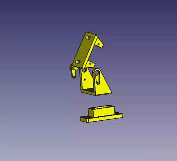 Suport camera e sensor 2 eixos  3D print model_10