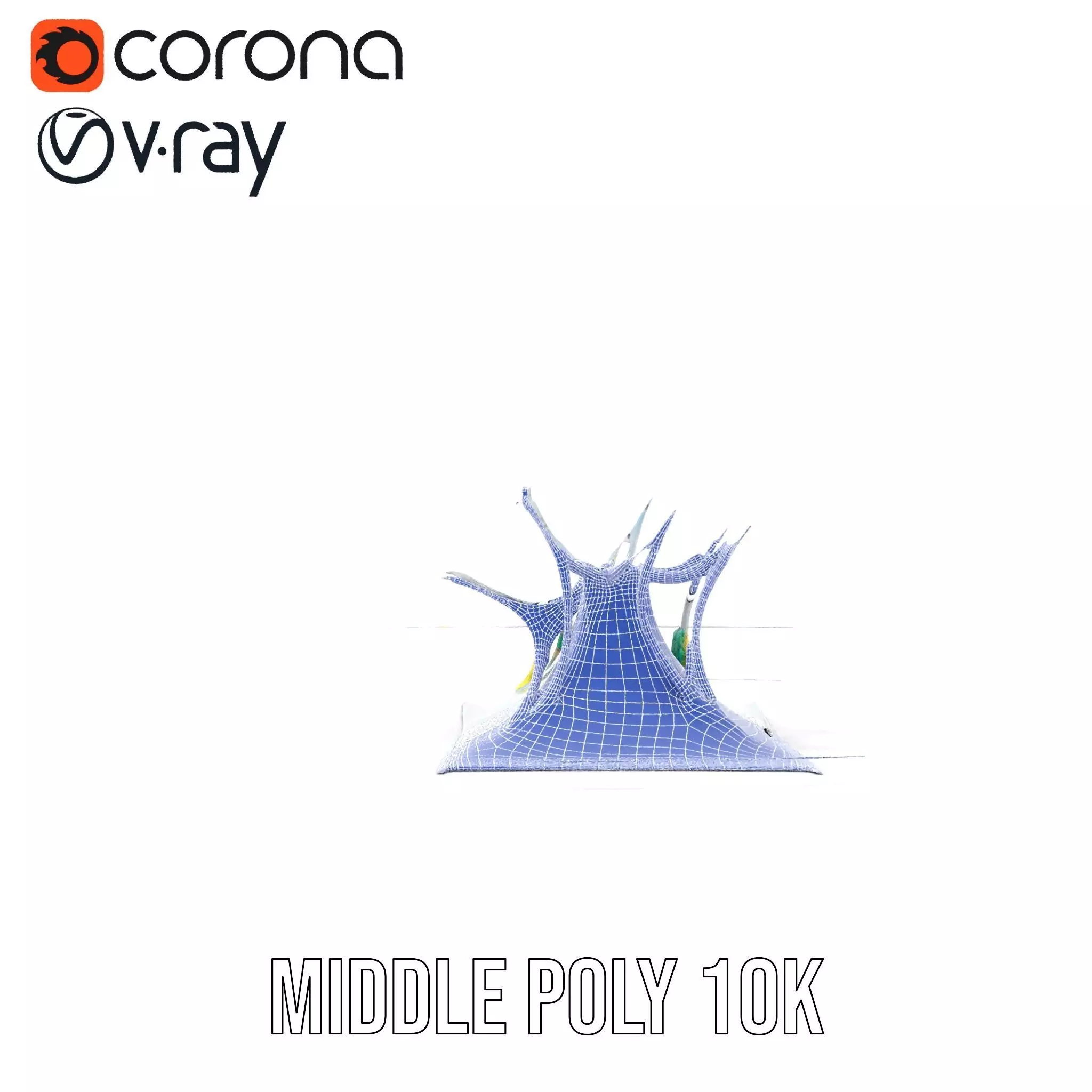 Crystal Water Splash model pack Low-poly 3D model_30