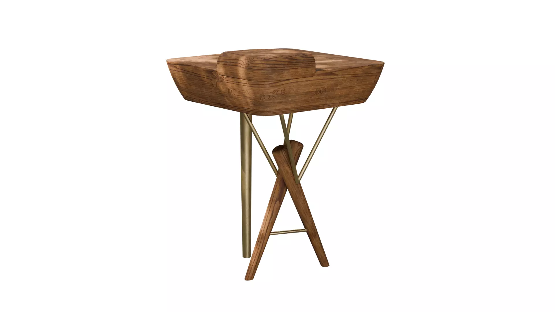 Side table 3D model_4