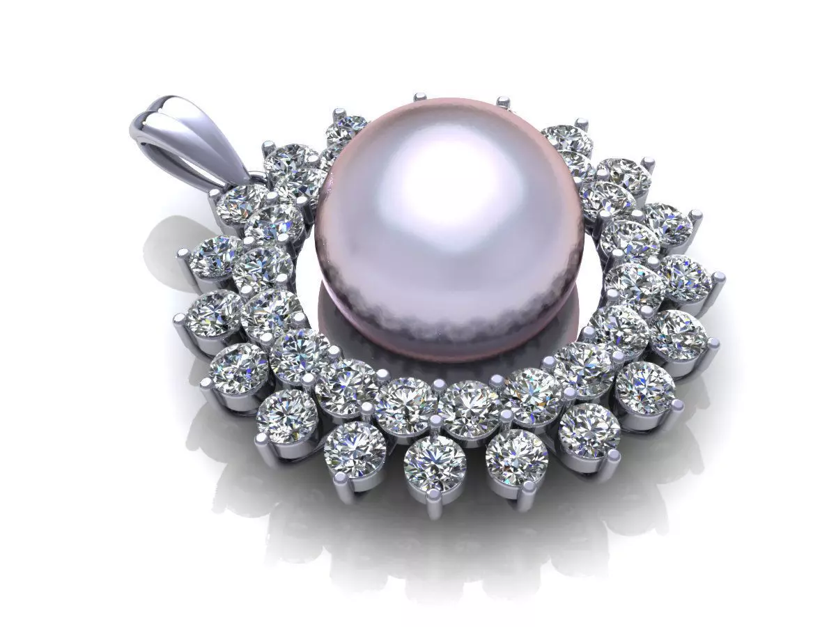 Pear Pendant 3D print model_0