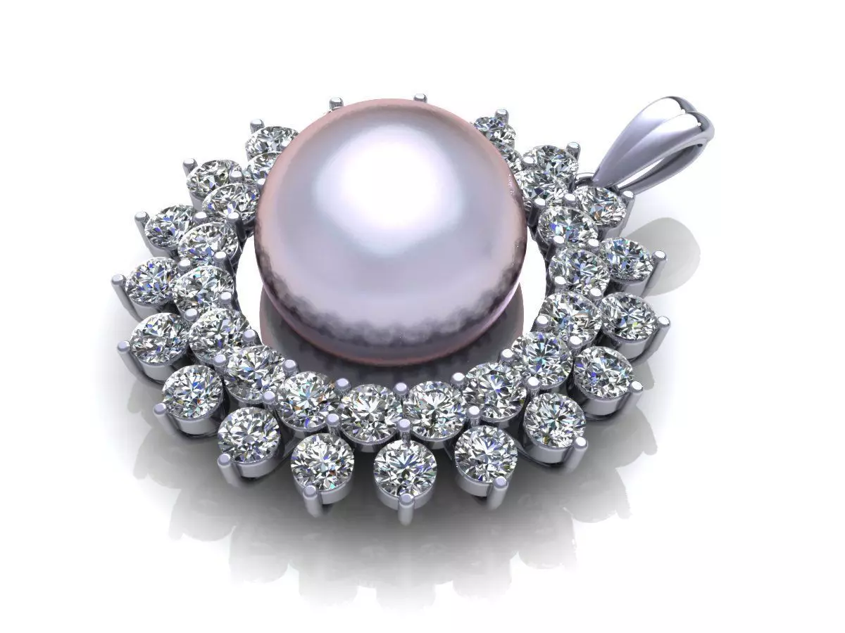 Pear Pendant 3D print model_1