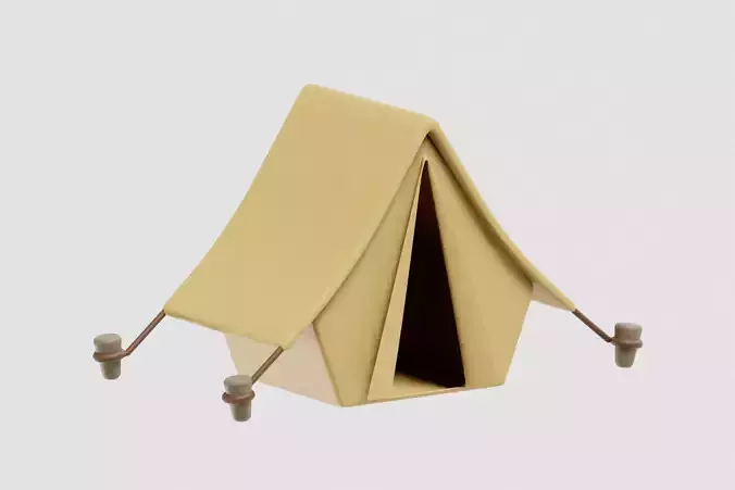 Cartoon Camping Tent