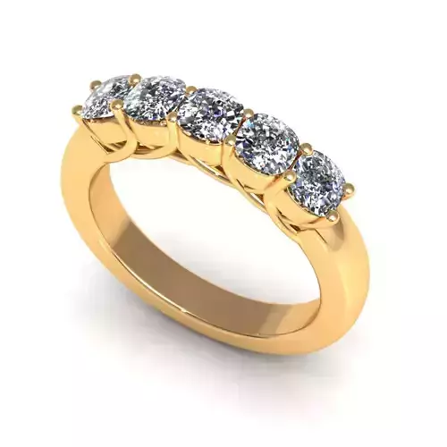 Five Stone Woman Wedding Ring