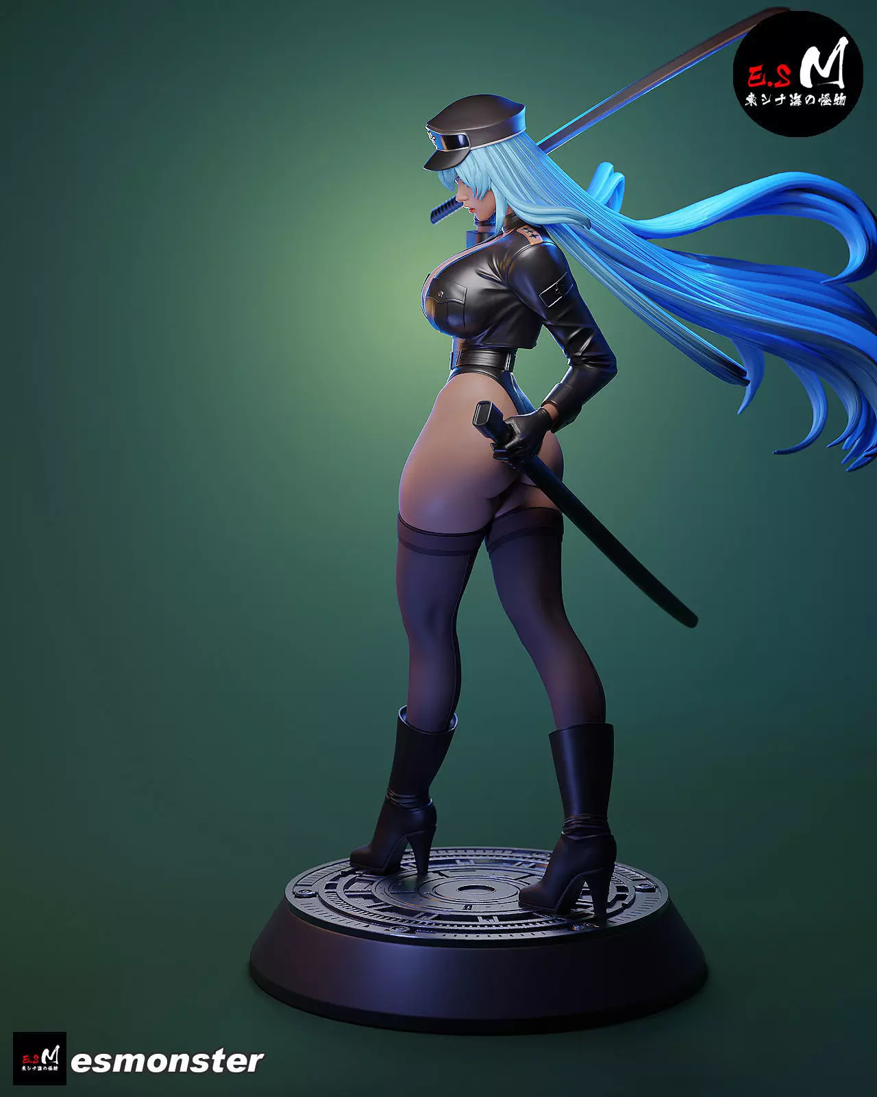 Esdeath SKIN character by E S Monster 3D print model_6