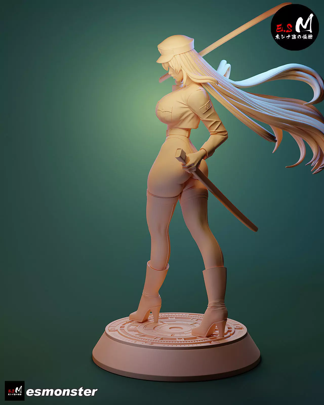 Esdeath SKIN character by E S Monster 3D print model_28
