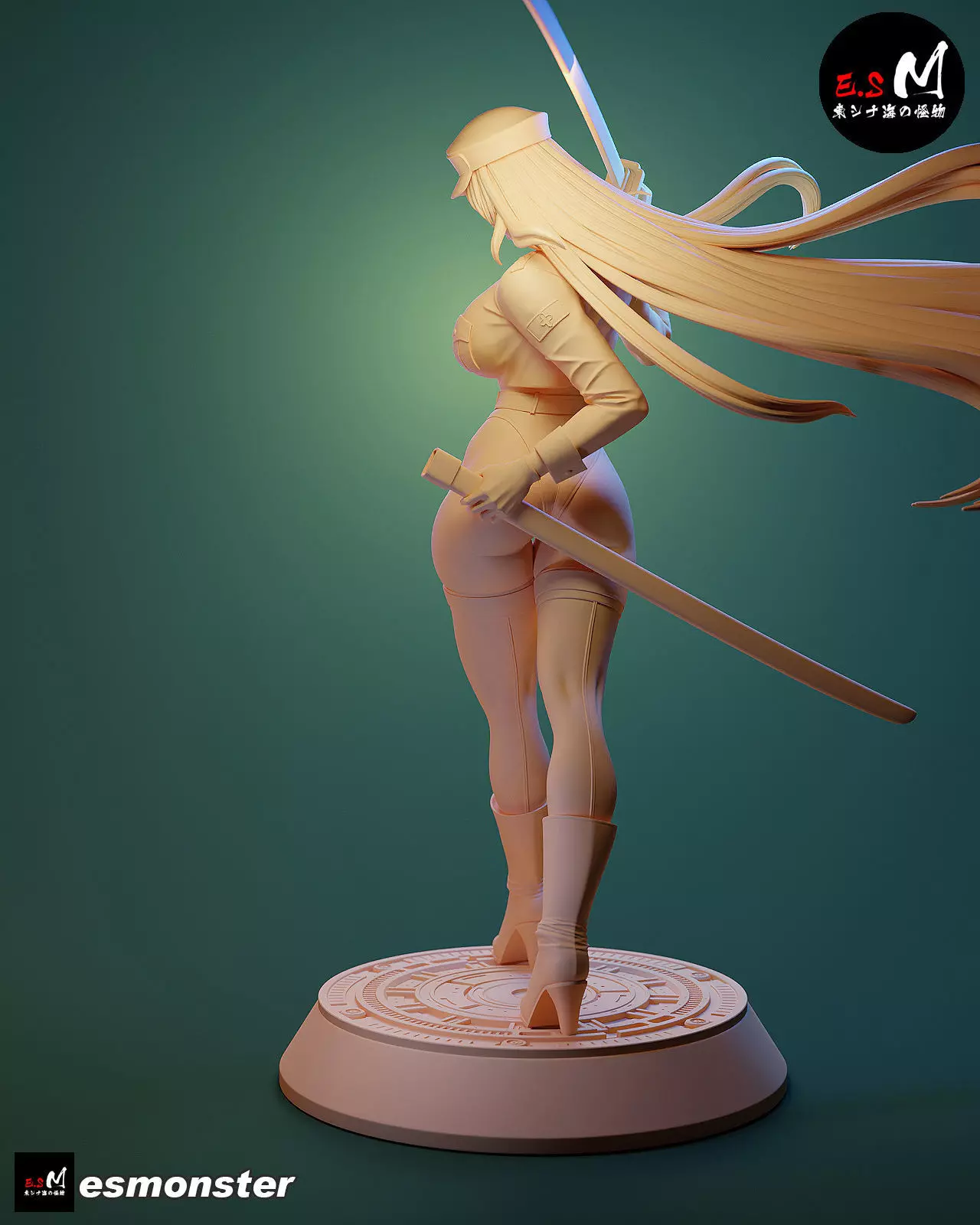 Esdeath SKIN character by E S Monster 3D print model_27