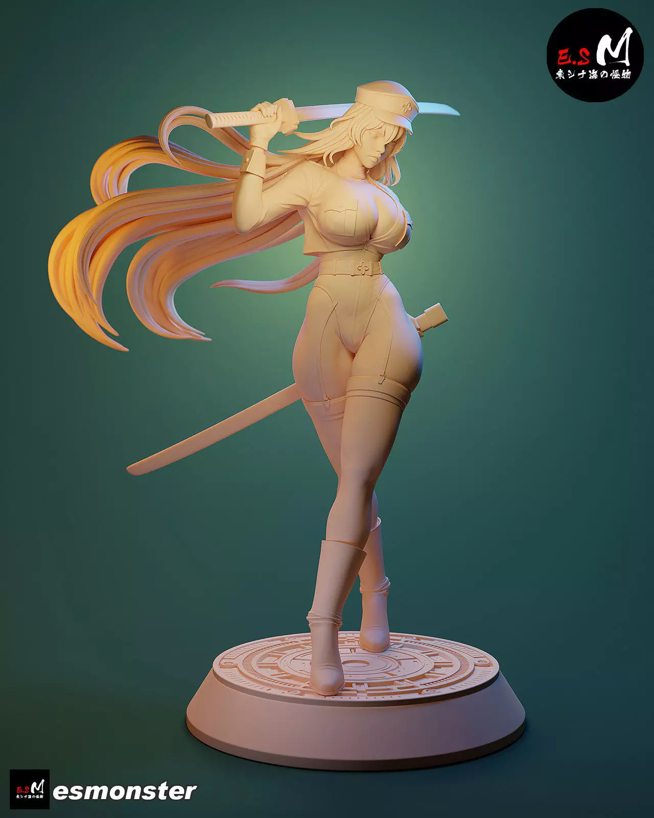 Esdeath SKIN character by E S Monster 3D print model_22