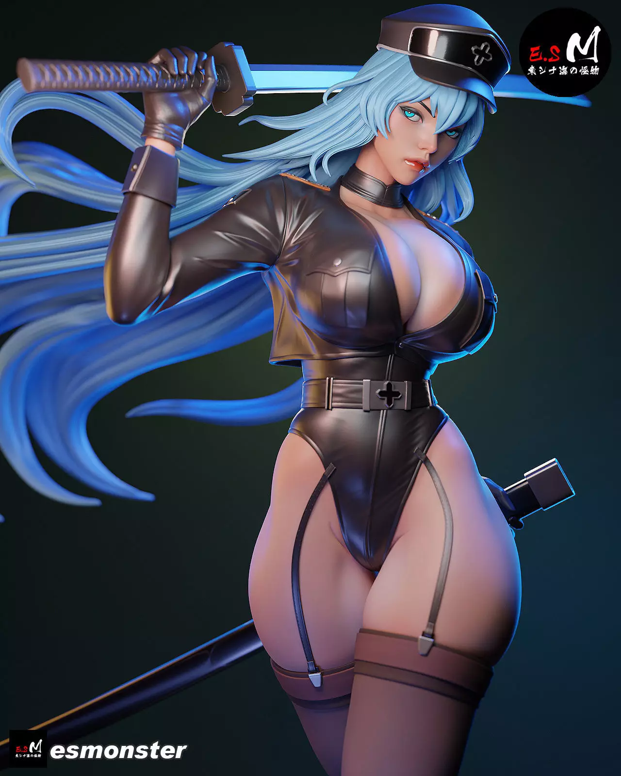 Esdeath SKIN character by E S Monster 3D print model_9