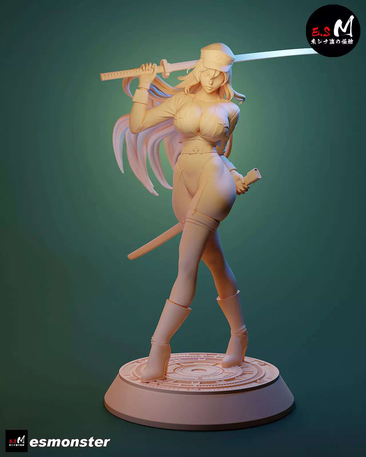 Esdeath SKIN character by E S Monster 3D print model_30