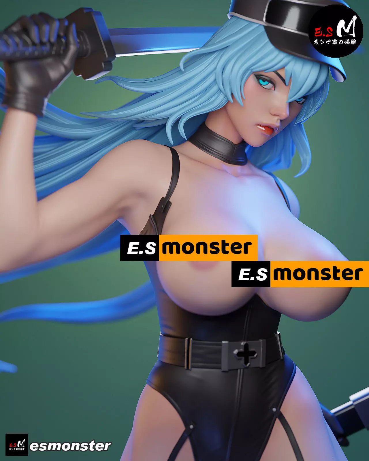 Esdeath SKIN character by E S Monster 3D print model_19