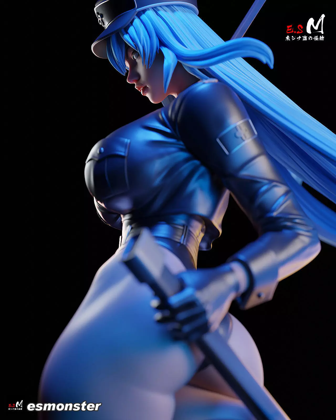 Esdeath SKIN character by E S Monster 3D print model_14