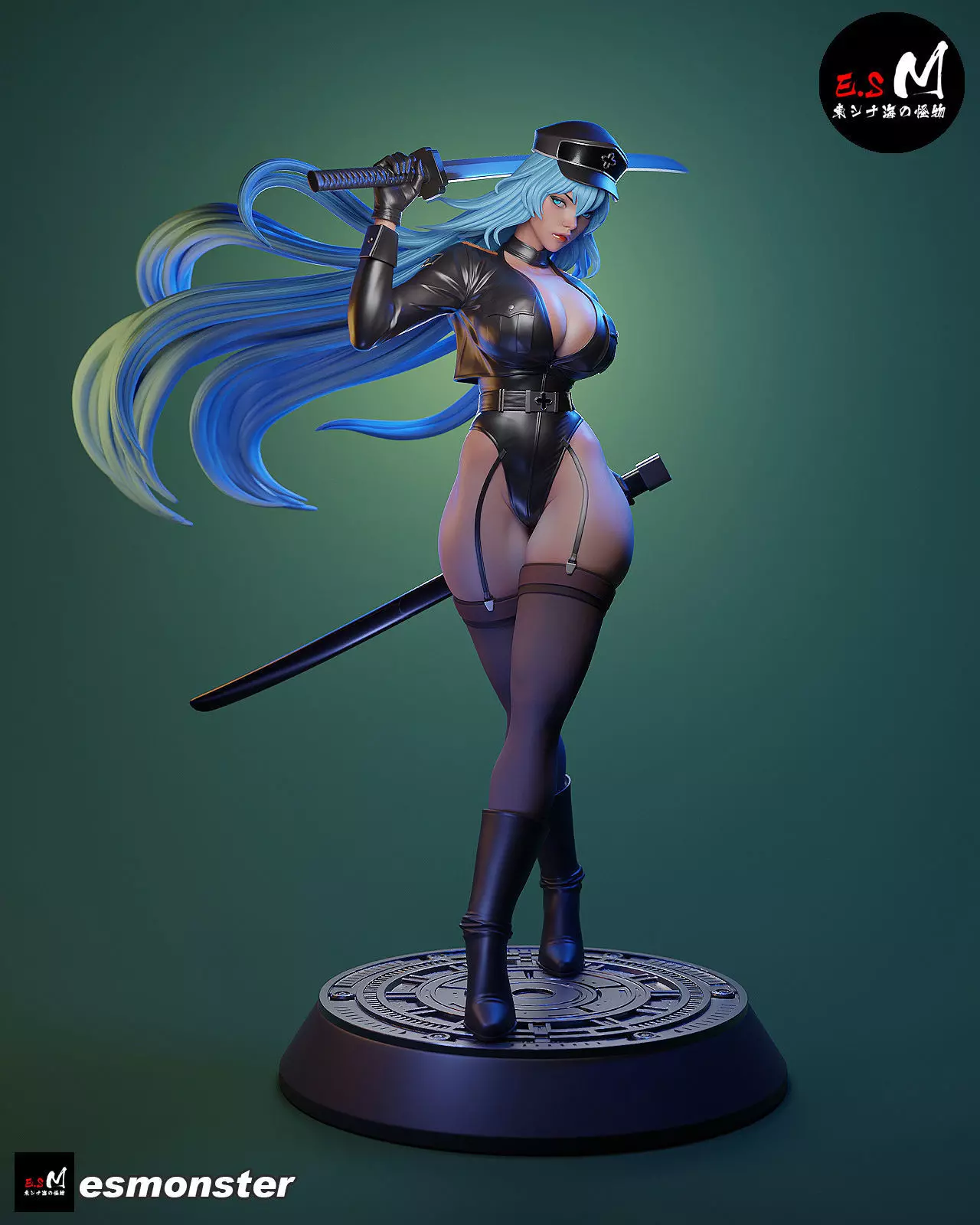 Esdeath SKIN character by E S Monster 3D print model_0