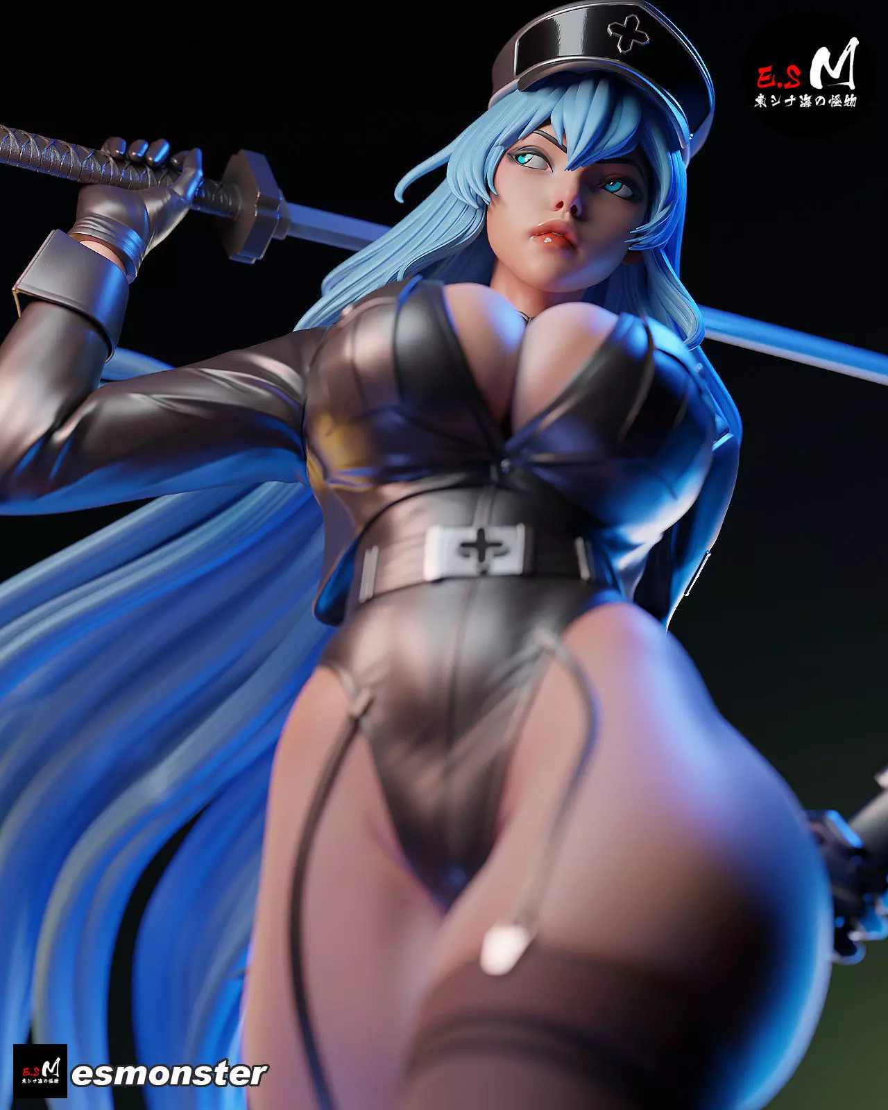 Esdeath SKIN character by E S Monster 3D print model_15
