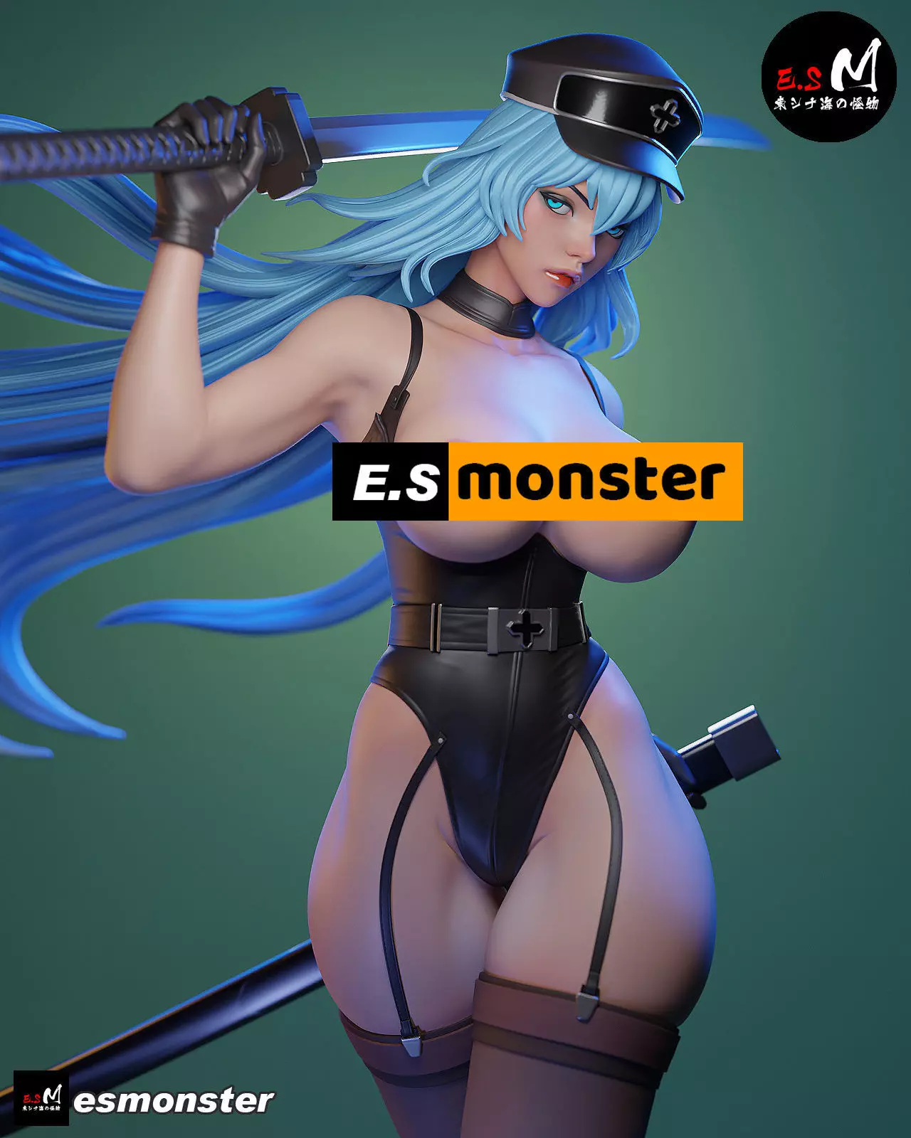 Esdeath SKIN character by E S Monster 3D print model_18