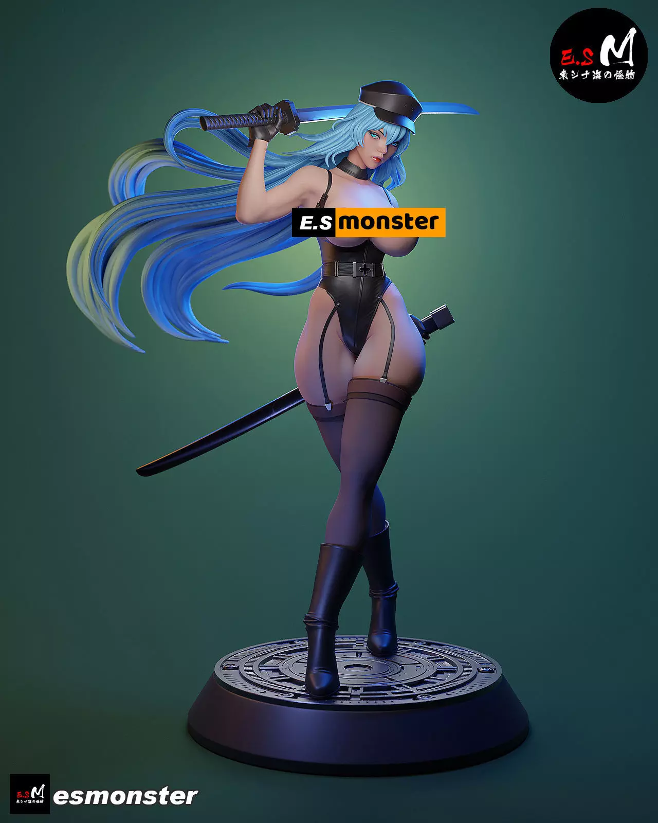 Esdeath SKIN character by E S Monster 3D print model_17