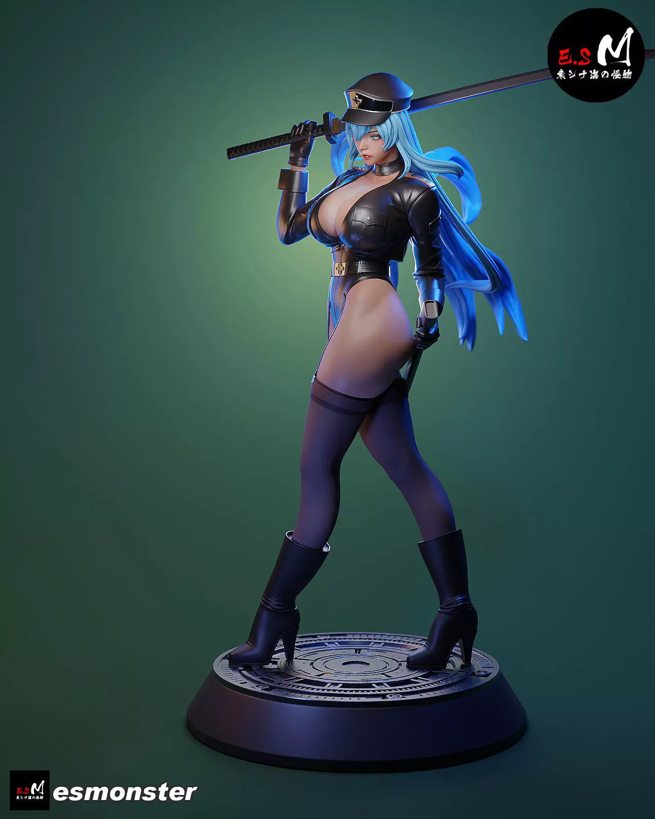 Esdeath SKIN character by E S Monster 3D print model_7