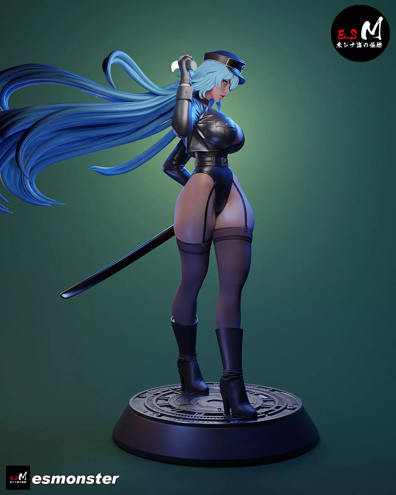 Esdeath SKIN character by E S Monster 3D print model_1