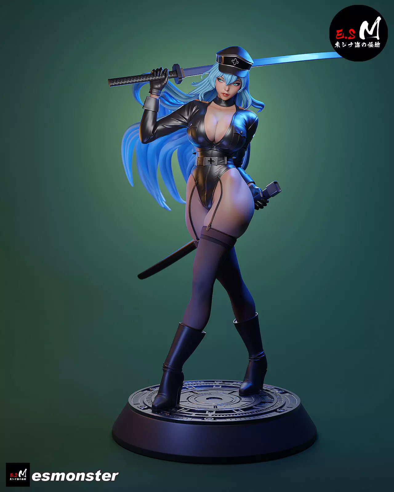 Esdeath SKIN character by E S Monster 3D print model_8