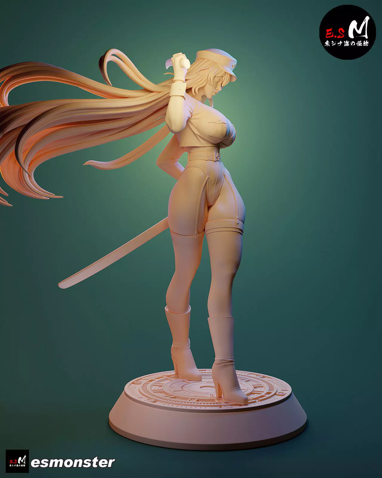 Esdeath SKIN character by E S Monster 3D print model_23