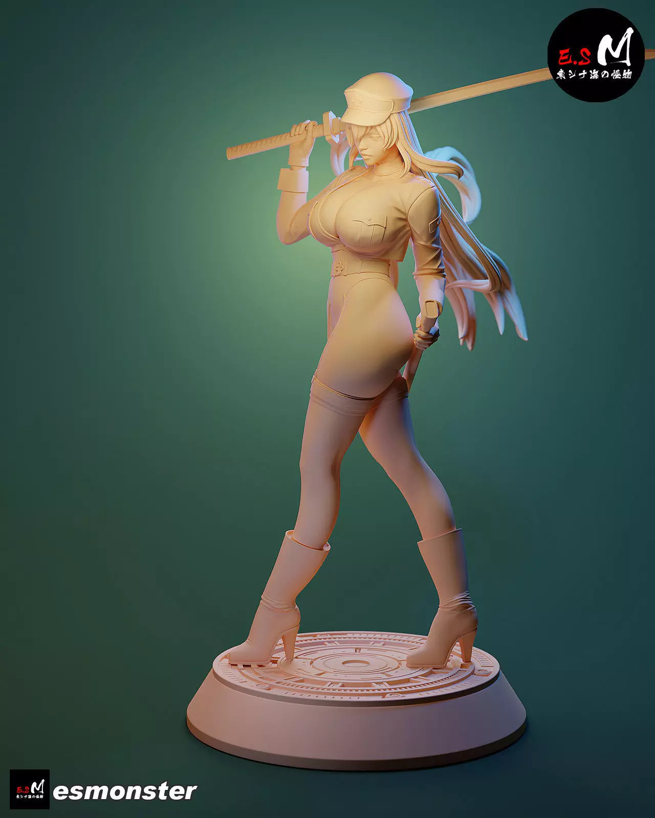 Esdeath SKIN character by E S Monster 3D print model_29