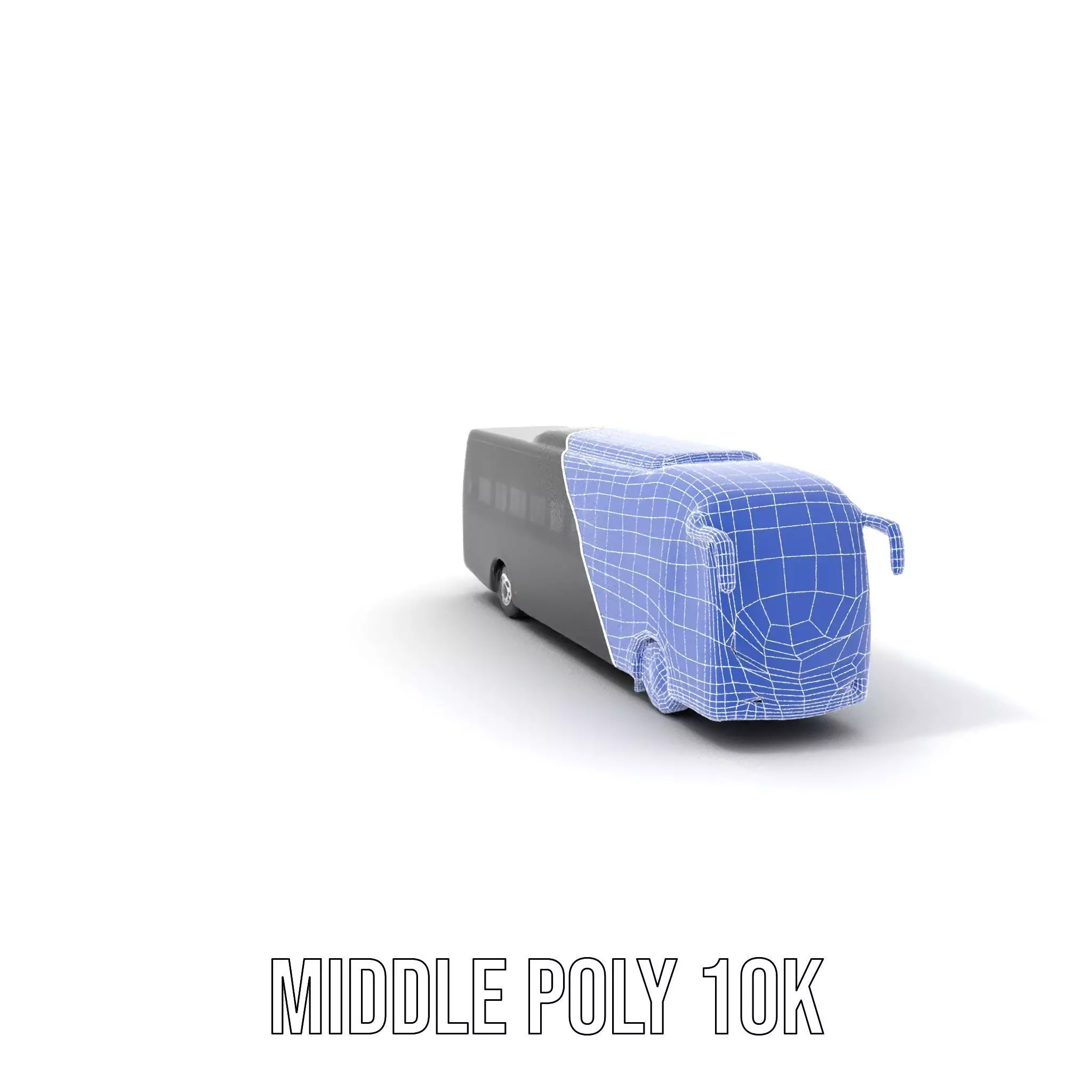 Sleek Black Bus model pack Low-poly 3D model_16