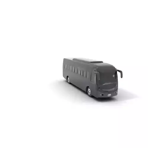 Sleek Black Bus model pack Low-poly 3D model