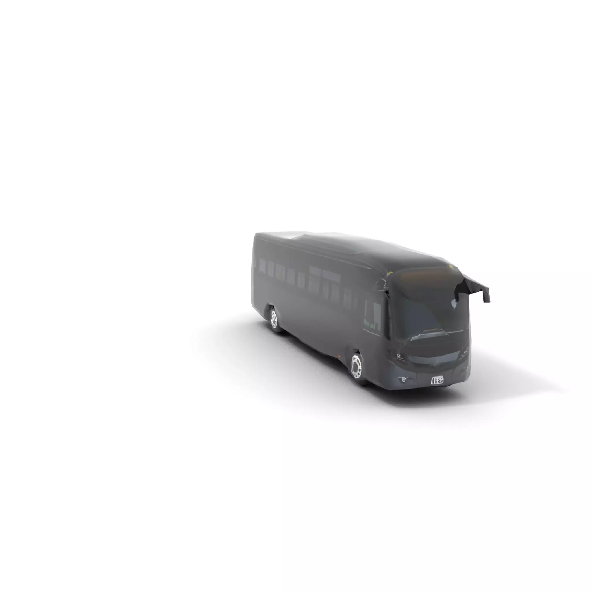 Sleek Black Bus model pack Low-poly 3D model_28