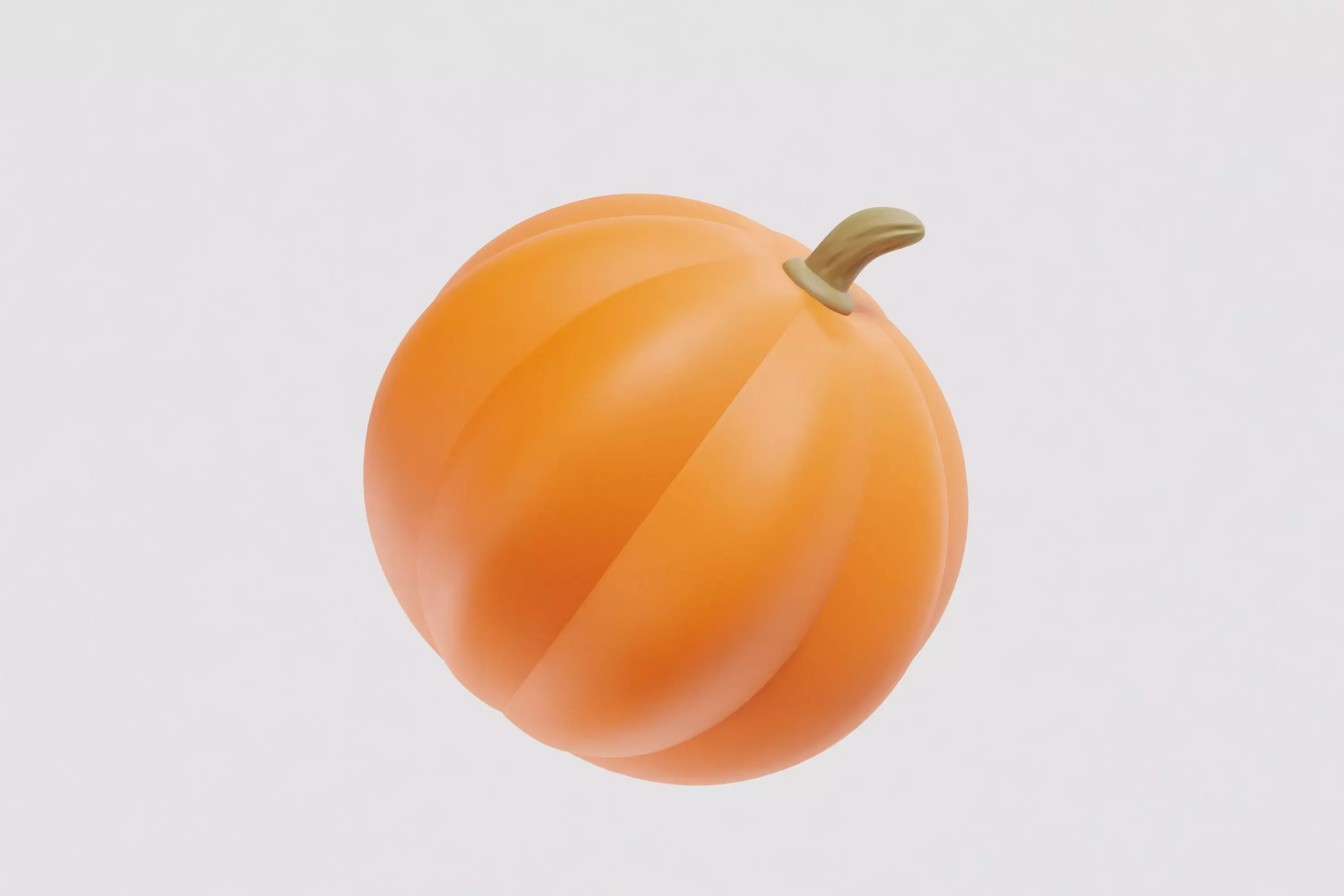pumpkin 3d model Low-poly 3D model_2