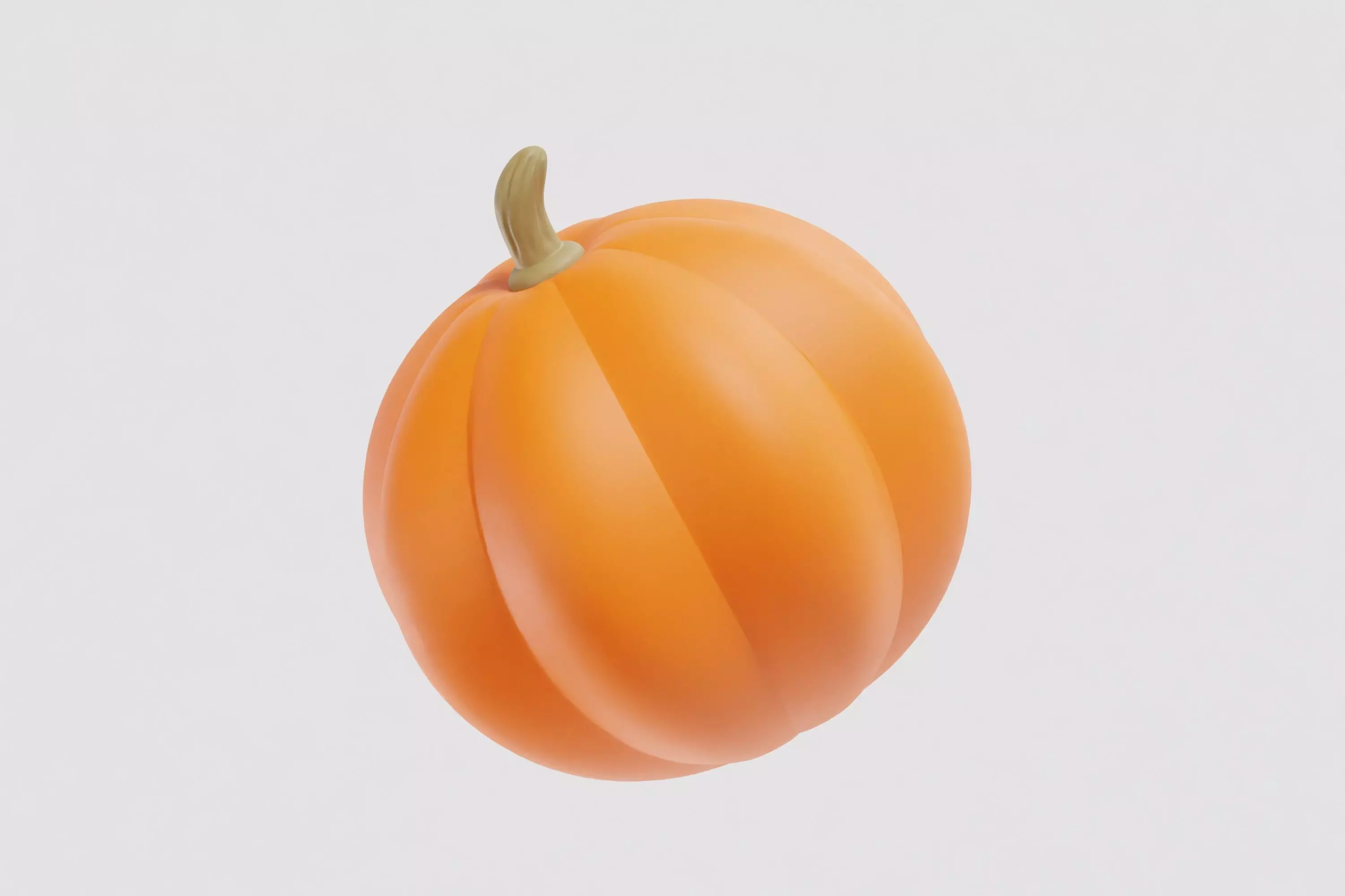 pumpkin 3d model Low-poly 3D model_1