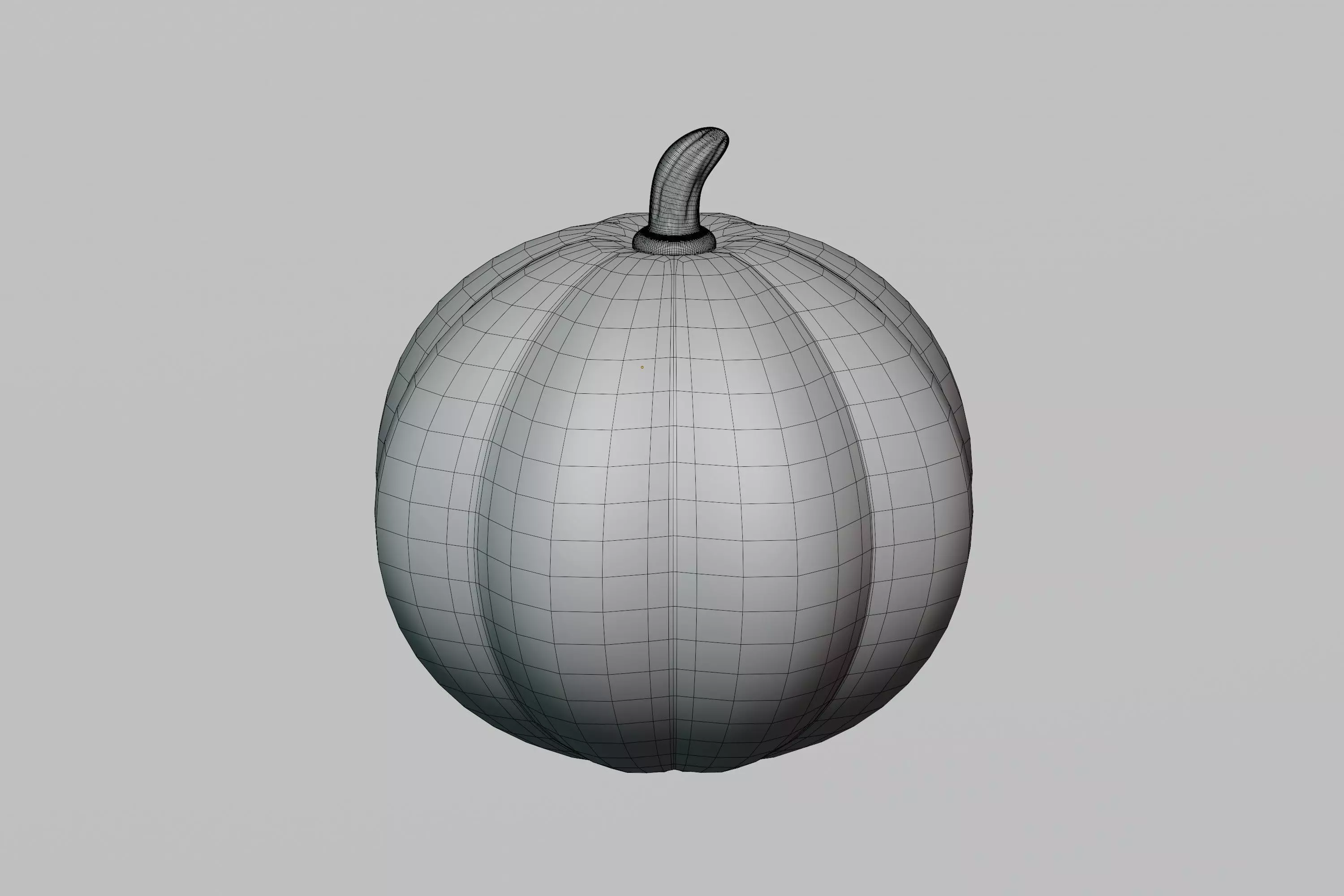 pumpkin 3d model Low-poly 3D model_6