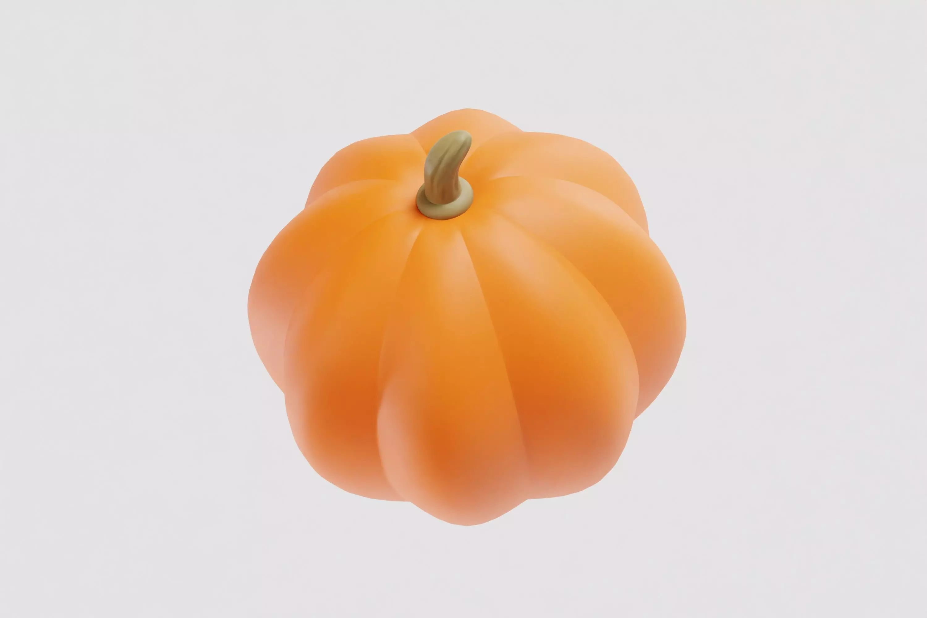 pumpkin 3d model Low-poly 3D model_4