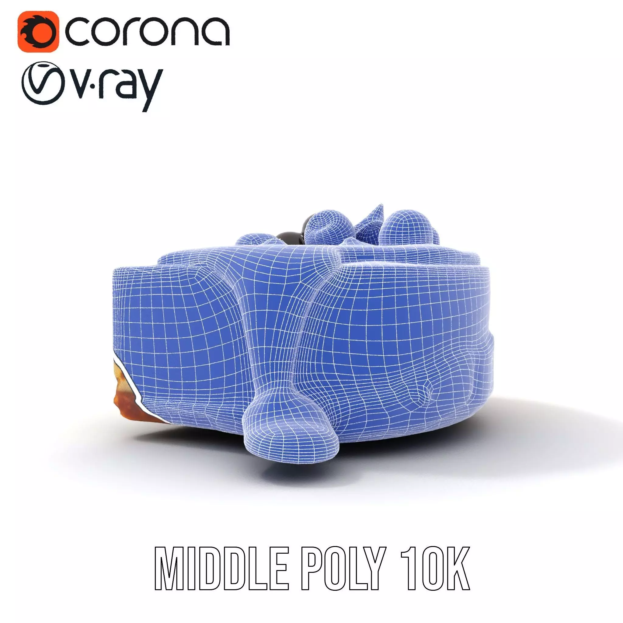 Cherry Cheesecake model pack Low-poly 3D model_27